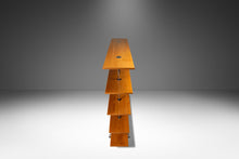 Load image into Gallery viewer, Bauhaus Mid-Century Modern Five-Tier Bookshelf Etagere in Chrome &amp; Beech by Marcel Breuer, Italy, c. 1980s-ABT Modern
