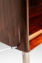 Load image into Gallery viewer, Bespoke 6ft Danish Mid-Century Modern Sofa Table / Display / Bookcase in Rosewood w/ Glass Sliding Doors, Denmark, c. 1960s-ABT Modern

