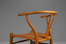 Load image into Gallery viewer, Bespoke CH24 Wishbone Desk Chair in Oak &amp; Leather by Hans Wegner for Carl Hansen and Son (Imported by Illums Bolighus), Denmark, c. 1950s-ABT Modern

