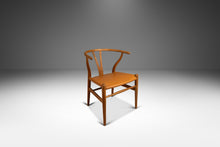 Load image into Gallery viewer, Bespoke CH24 Wishbone Desk Chair in Oak &amp; Leather by Hans Wegner for Carl Hansen and Son (Imported by Illums Bolighus), Denmark, c. 1950s-ABT Modern
