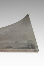 Load image into Gallery viewer, Brasilia Inspired Brutalist Hand-Welded Coffee Table in Solid Aluminum w/ Glass Top Attributed to Donald Drumm, USA, c. 1960s-ABT Modern
