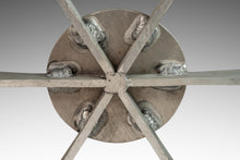 Load image into Gallery viewer, Brasilia Inspired Brutalist Hand-Welded Coffee Table in Solid Aluminum w/ Glass Top Attributed to Donald Drumm, USA, c. 1960s-ABT Modern
