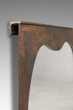 Load image into Gallery viewer, Brutalist Industrial Mirror Cut From Raw Patinaed Architectural Steel by Mark Leblanc for Leblanc Studios, USA, c. 2024-ABT Modern
