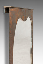 Load image into Gallery viewer, Brutalist Industrial Mirror Cut From Raw Patinaed Architectural Steel by Mark Leblanc for Leblanc Studios, USA, c. 2024-ABT Modern
