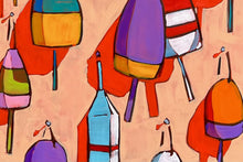 Load image into Gallery viewer, Buoys by James Mattison, 36x48, Oil on Wood Canvas, 2024-ABT Modern
