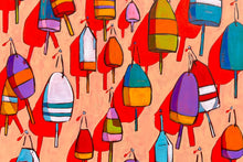 Load image into Gallery viewer, Buoys by James Mattison, 36x48, Oil on Wood Canvas, 2024-ABT Modern

