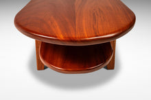 Load image into Gallery viewer, Custom Made Art Deco Mid-Century Modern Two-Tier Coffee Table in Solid Mahogany, USA, c. 1940s-ABT Modern
