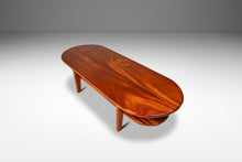 Load image into Gallery viewer, Custom Made Art Deco Mid-Century Modern Two-Tier Coffee Table in Solid Mahogany, USA, c. 1940s-ABT Modern
