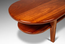 Load image into Gallery viewer, Custom Made Art Deco Mid-Century Modern Two-Tier Coffee Table in Solid Mahogany, USA, c. 1940s-ABT Modern
