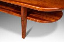 Load image into Gallery viewer, Custom Made Art Deco Mid-Century Modern Two-Tier Coffee Table in Solid Mahogany, USA, c. 1940s-ABT Modern
