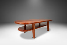 Load image into Gallery viewer, Custom Made Art Deco Mid-Century Modern Two-Tier Coffee Table in Solid Mahogany, USA, c. 1940s-ABT Modern
