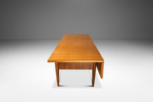 Load image into Gallery viewer, Custom-Made Two-Tone Mid-Century Modern Coffee Table w/ Drop-Leaf in Maple &amp; Walnut, USA, c. 1960s-ABT Modern
