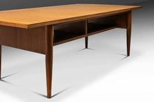 Load image into Gallery viewer, Custom-Made Two-Tone Mid-Century Modern Coffee Table w/ Drop-Leaf in Maple &amp; Walnut, USA, c. 1960s-ABT Modern
