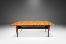 Load image into Gallery viewer, Custom-Made Two-Tone Mid-Century Modern Coffee Table w/ Drop-Leaf in Maple &amp; Walnut, USA, c. 1960s-ABT Modern
