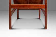 Load image into Gallery viewer, Mid-Century Modern "Roxinho" Sling Lounge Chair in Leather &amp; Teak by Michel Arnoult for Mobilia Cotemporânea, Argentina, c. 1970s
