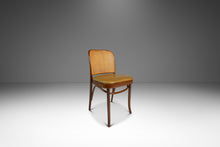 Load image into Gallery viewer, Single Patinaed Bentwood Prague Model 811 Side Dining Chair in Walnut &amp; Leather by Josef Frank for Stendig, Poland, c. 1960s
