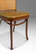 Load image into Gallery viewer, Single Patinaed Bentwood Prague Model 811 Side Dining Chair in Walnut &amp; Leather by Josef Frank for Stendig, Poland, c. 1960s
