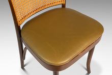Load image into Gallery viewer, Single Patinaed Bentwood Prague Model 811 Side Dining Chair in Walnut &amp; Leather by Josef Frank for Stendig, Poland, c. 1960s
