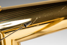 Load image into Gallery viewer, Set of Two (2) Tubular &quot;Z&quot; Table Baes in Brass Rectangular Glass Top Attributed to Karl Springer Coffee Table or Side Tables, USA, c. 1970s
