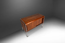 Load image into Gallery viewer, Mid-Century Modern Record Cabinet in Teak w/ Chrome Legs After Ste Marie &amp; Laurent, Canada, c. 1970&#39;s
