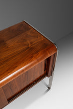 Load image into Gallery viewer, Mid-Century Modern Record Cabinet in Teak w/ Chrome Legs After Ste Marie &amp; Laurent, Canada, c. 1970&#39;s
