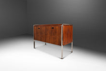 Load image into Gallery viewer, Mid-Century Modern Record Cabinet in Teak w/ Chrome Legs After Ste Marie &amp; Laurent, Canada, c. 1970&#39;s
