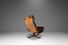 Load image into Gallery viewer, Set of Two (2) Scandinavian Modern Reclining Lounge Chairs &amp; Ottomans by Soda Galvano for Vatne Mobler, Norway, c. 1970s
