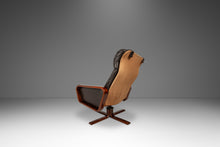Load image into Gallery viewer, Set of Two (2) Scandinavian Modern Reclining Lounge Chairs &amp; Ottomans by Soda Galvano for Vatne Mobler, Norway, c. 1970s

