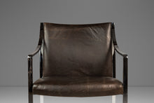 Load image into Gallery viewer, Set of Two (2) Mid-Century Modern Office / Accent Chairs in Chrome &amp; New Leather by Bert England for Stow Davis, USA, c. 1960s
