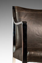 Load image into Gallery viewer, Set of Two (2) Mid-Century Modern Office / Accent Chairs in Chrome &amp; New Leather by Bert England for Stow Davis, USA, c. 1960s
