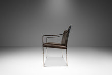 Load image into Gallery viewer, Set of Two (2) Mid-Century Modern Office / Accent Chairs in Chrome &amp; New Leather by Bert England for Stow Davis, USA, c. 1960s
