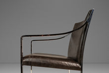 Load image into Gallery viewer, Set of Two (2) Mid-Century Modern Office / Accent Chairs in Chrome &amp; New Leather by Bert England for Stow Davis, USA, c. 1960s
