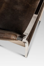 Load image into Gallery viewer, Set of Two (2) Mid-Century Modern Office / Accent Chairs in Chrome &amp; New Leather by Bert England for Stow Davis, USA, c. 1960s
