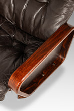 Load image into Gallery viewer, Set of Two (2) Scandinavian Modern Reclining Lounge Chairs &amp; Ottomans by Soda Galvano for Vatne Mobler, Norway, c. 1970s
