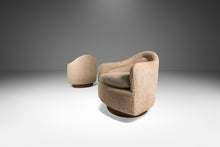 Load image into Gallery viewer, Set of Two ( 2 ) Mid-Century Modern Swivel Tub Chairs by Adrian Pearsall for Craft Associates in Sand Bouclé Upholstery, USA, c. 1960s
