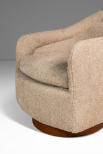 Load image into Gallery viewer, Set of Two ( 2 ) Mid-Century Modern Swivel Tub Chairs by Adrian Pearsall for Craft Associates in Sand Bouclé Upholstery, USA, c. 1960s
