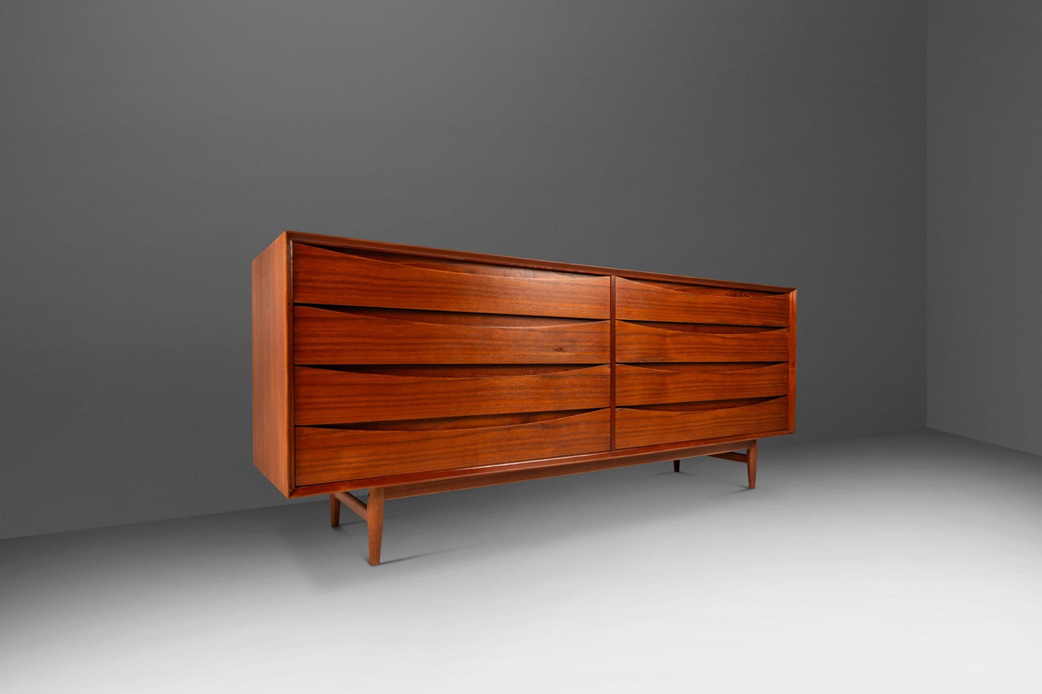 mid century modern 8 drawer dresser Danish Mid-Century Modern 8-Drawer 'Triennale' Mod. L-32-6 Dresser / C