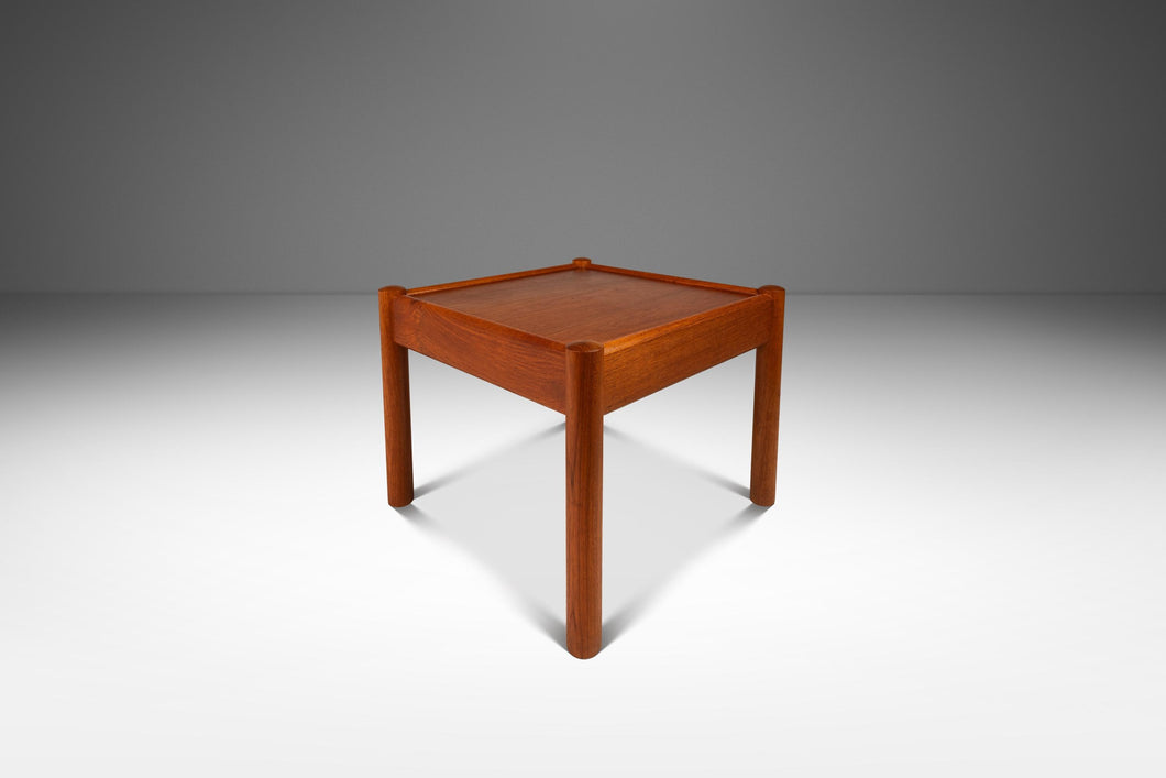 Danish Mid-Century Modern Coffee / Side / Corner Table in Teak by Domino Møbler, Denmark, c. 1970s-ABT Modern