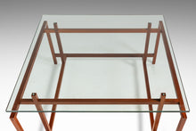 Load image into Gallery viewer, Danish Mid-Century Modern Coffee Table in Solid Teak w/ Glass Top by Henning Nørgaard for Komfort of Denmark, c. 1960's-ABT Modern
