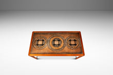 Load image into Gallery viewer, Danish Mid-Century Modern Coffee Table in Teak w/ Ceramic Tile Mosaic Inlay by Johannes Andersen, Denmark, c. 1970's-ABT Modern
