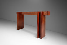Load image into Gallery viewer, Danish Mid-Century Modern Console Table in Teak w/ Glass Top by Gustav Gaarde for Trekanten, Denmark, c. 1970s-ABT Modern
