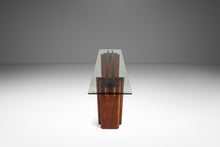 Load image into Gallery viewer, Danish Mid-Century Modern Console Table in Teak w/ Glass Top by Gustav Gaarde for Trekanten, Denmark, c. 1970s-ABT Modern
