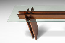 Load image into Gallery viewer, Danish Mid-Century Modern Console Table in Teak w/ Glass Top by Gustav Gaarde for Trekanten, Denmark, c. 1970s-ABT Modern
