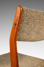Load image into Gallery viewer, Danish Mid-Century Modern Dining / Desk Chair in Solid Teak &amp; Original Oatmeal Fabric by Scandinavia Woodworks Co., c. 1970's-ABT Modern
