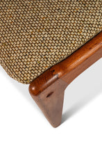 Load image into Gallery viewer, Danish Mid-Century Modern Dining / Desk Chair in Solid Teak &amp; Original Oatmeal Fabric by Scandinavia Woodworks Co., c. 1970&#39;s-ABT Modern
