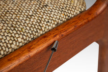 Load image into Gallery viewer, Danish Mid-Century Modern Dining / Desk Chair in Solid Teak &amp; Original Oatmeal Fabric by Scandinavia Woodworks Co., c. 1970&#39;s-ABT Modern

