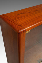 Load image into Gallery viewer, Danish Mid-Century Modern Display Case / Cabinet Topper in Teak w/ Glass Doors &amp; Adjustable Shelves by D-SCAN, C. 1980s-ABT Modern
