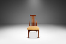 Load image into Gallery viewer, Danish Mid-Century Modern Ergonomic Contoured Side Dining Chair by Shou Andersen in Teak &amp; Original Oatmeal Fabric, Denmark, c. 1970s-ABT Modern
