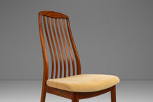 Load image into Gallery viewer, Danish Mid-Century Modern Ergonomic Contoured Side Dining Chair by Shou Andersen in Teak &amp; Original Oatmeal Fabric, Denmark, c. 1970s-ABT Modern
