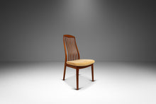 Load image into Gallery viewer, Danish Mid-Century Modern Ergonomic Contoured Side Dining Chair by Shou Andersen in Teak &amp; Original Oatmeal Fabric, Denmark, c. 1970s-ABT Modern
